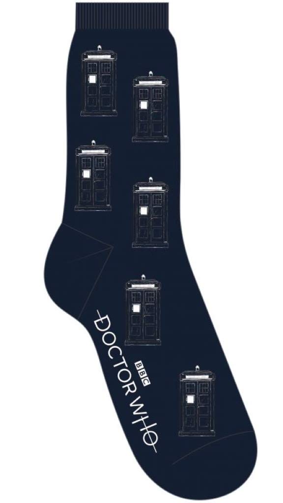 Spike Blue Leisurewear Multi Tardis Socks (Size 7-11)