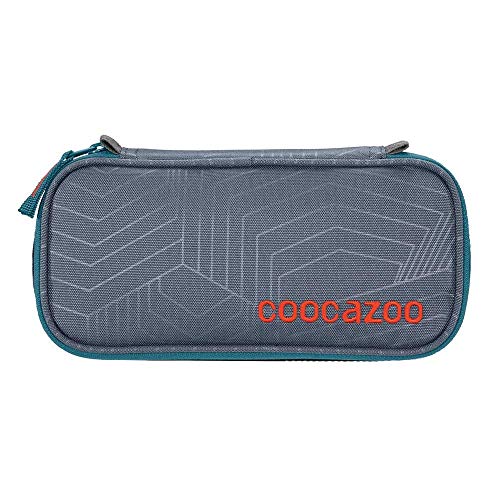 Coocazoo Federmäppchen PencilDenzel Streetman, grau, mit Schlamperetui, Geodreieckfach, Stundenplanfach, inkl. herausnehmbarer Stiftehalter, zusätzliches Reißverschlussfach