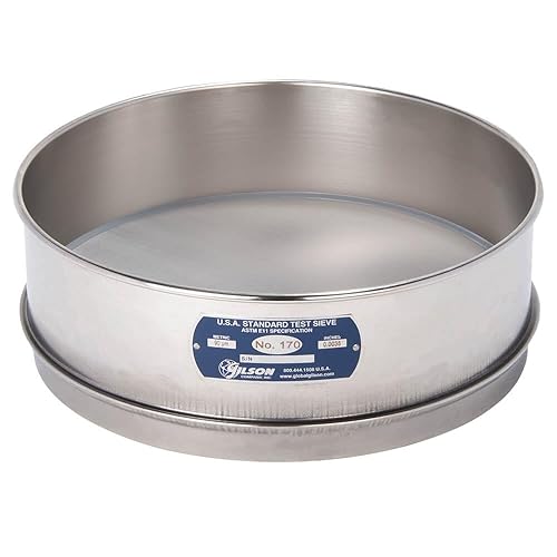 Tamiz de 12 pulgadas, todo inoxidable, altura completa, No.170
