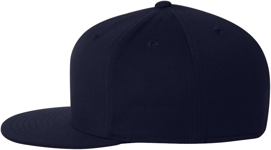 Premium Original Flexfit Flatbill Fitted 6210 Hat - Dark Navy - Image 3