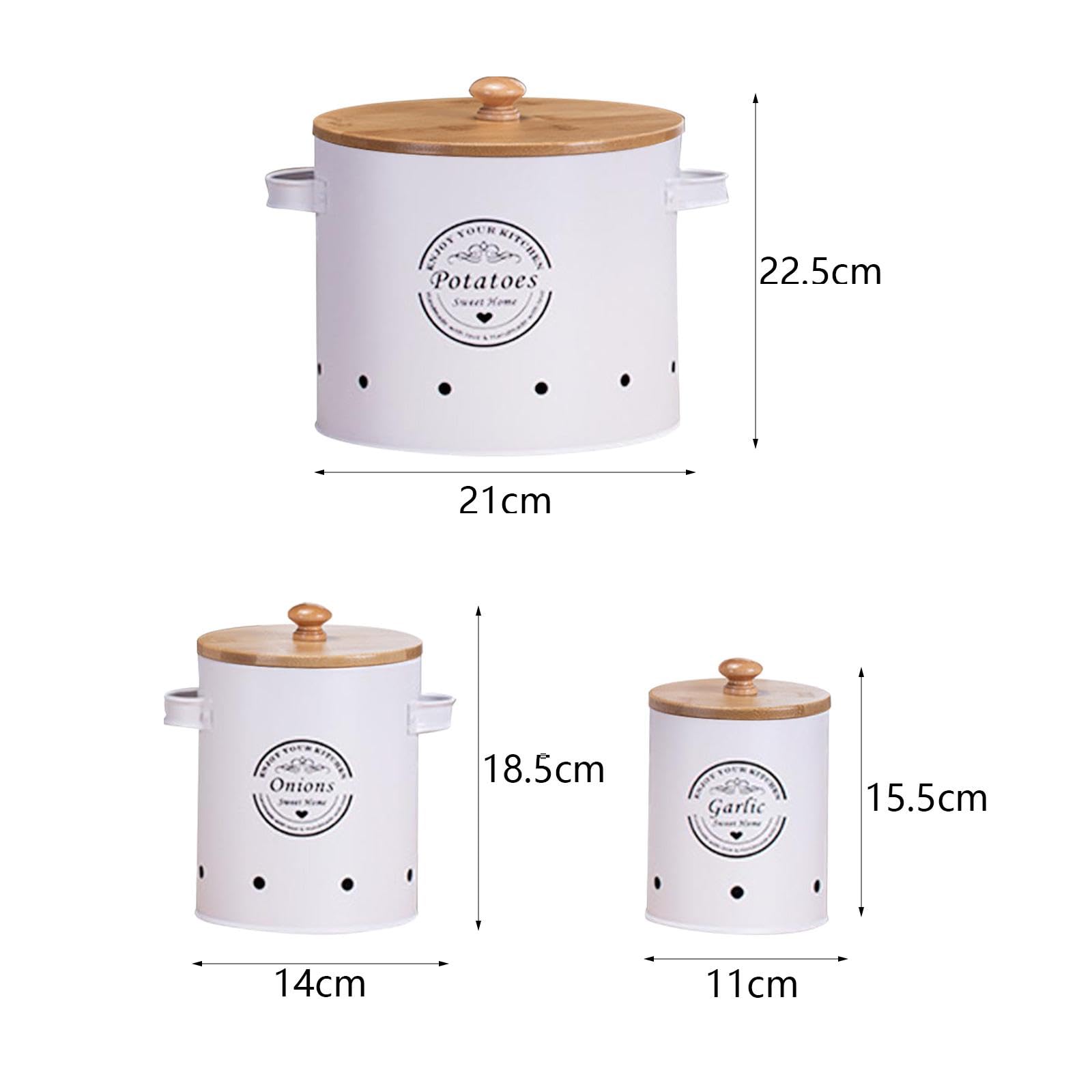 Contenedor Cocina Patatas Cebolla Ajo Duradero