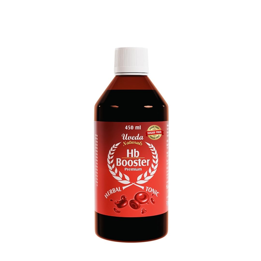 - Hb Booster Sugar Free | 450ml | Iron tonic & Enhances haemoglobin level | Herbal Tonic | Ayurvedic Syrup | Naturals & Safe | Zero side effects (Pack of 1)