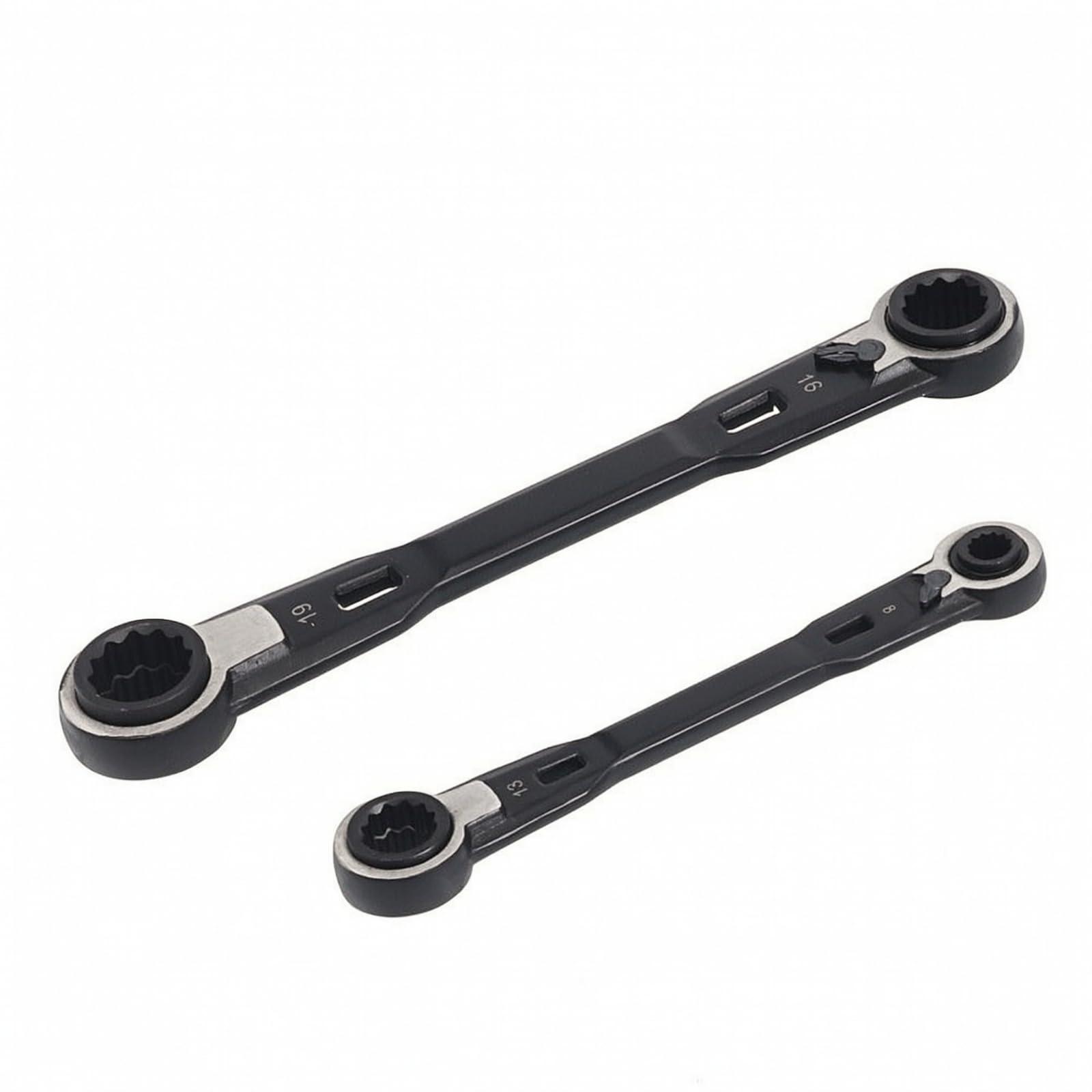 2 Piezas Llave Carraca | Profesional, Llaves Combinadas, Reversible, Herramienta, para Taller Mecánico, Ciclistas