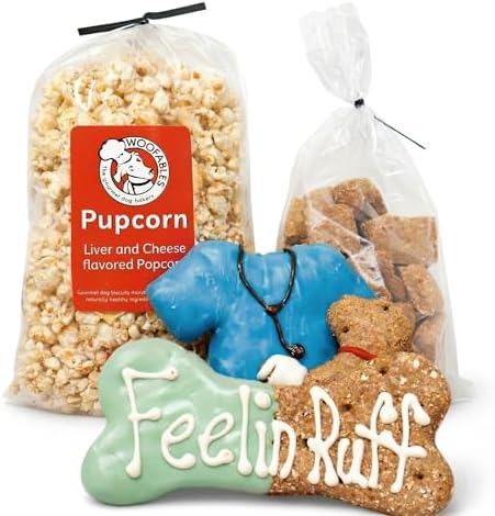Gourmet Dog Bakery Small Get Well Soon Treat Box with Pupcorn, Ha...