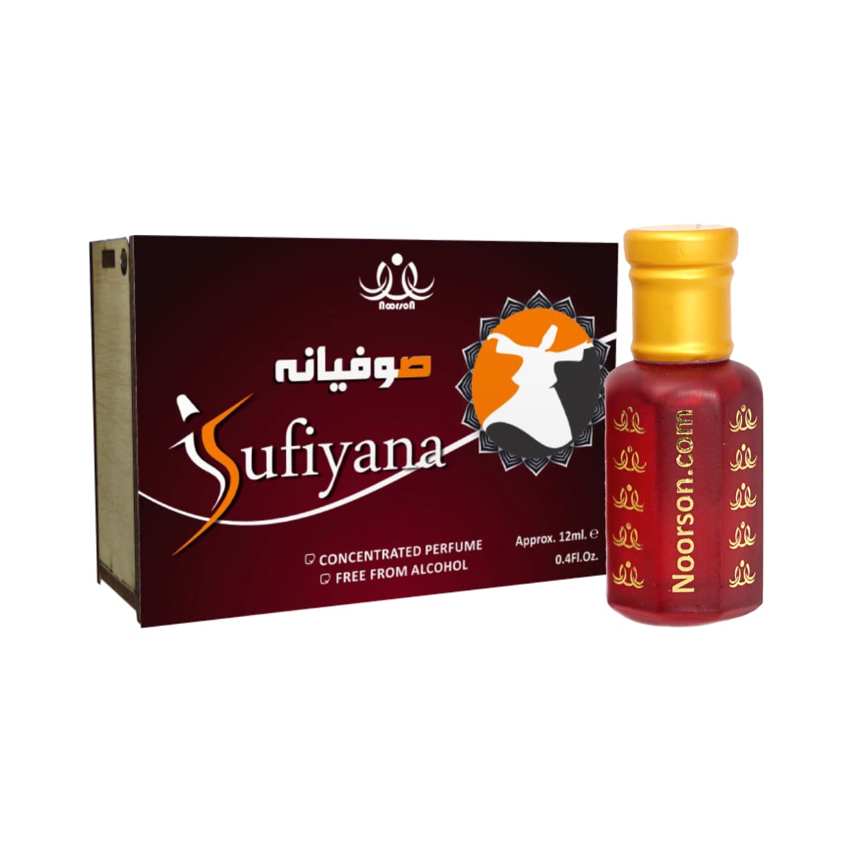 Sponsored Ad - Sufiyana Attar Arabic Blend Unisex Non-Alcoholic Roll-On Long Lasting Attar - 12 ML