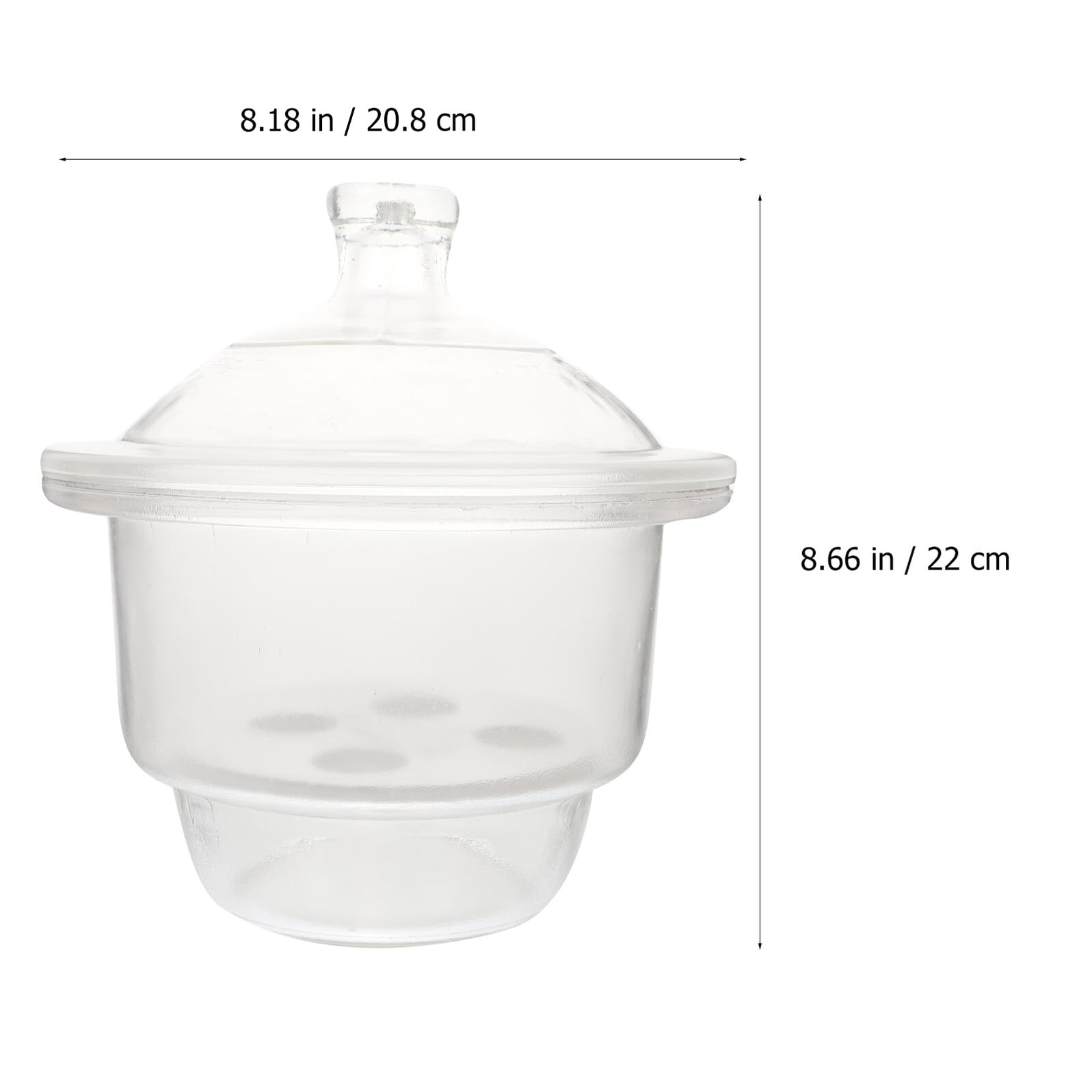Healeved Vakuum Exsikkator Glas Trocknerflasche 150mm Transparent mit Lochboden für Labor und Wissenschaft