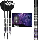 Target Japan（ターゲットジャパン）PRIME SERIES SIRIUS G3 MAX 90% 2BA SOFT TIP DARTS | 90% タングステン K-Flex 2BA ソフトチップダーツセット, 21.5G | K-Flex No.6 シェイプ Flights and Shafts, 2BA ブラックピクセルチップ（シリウス G3 MAX）