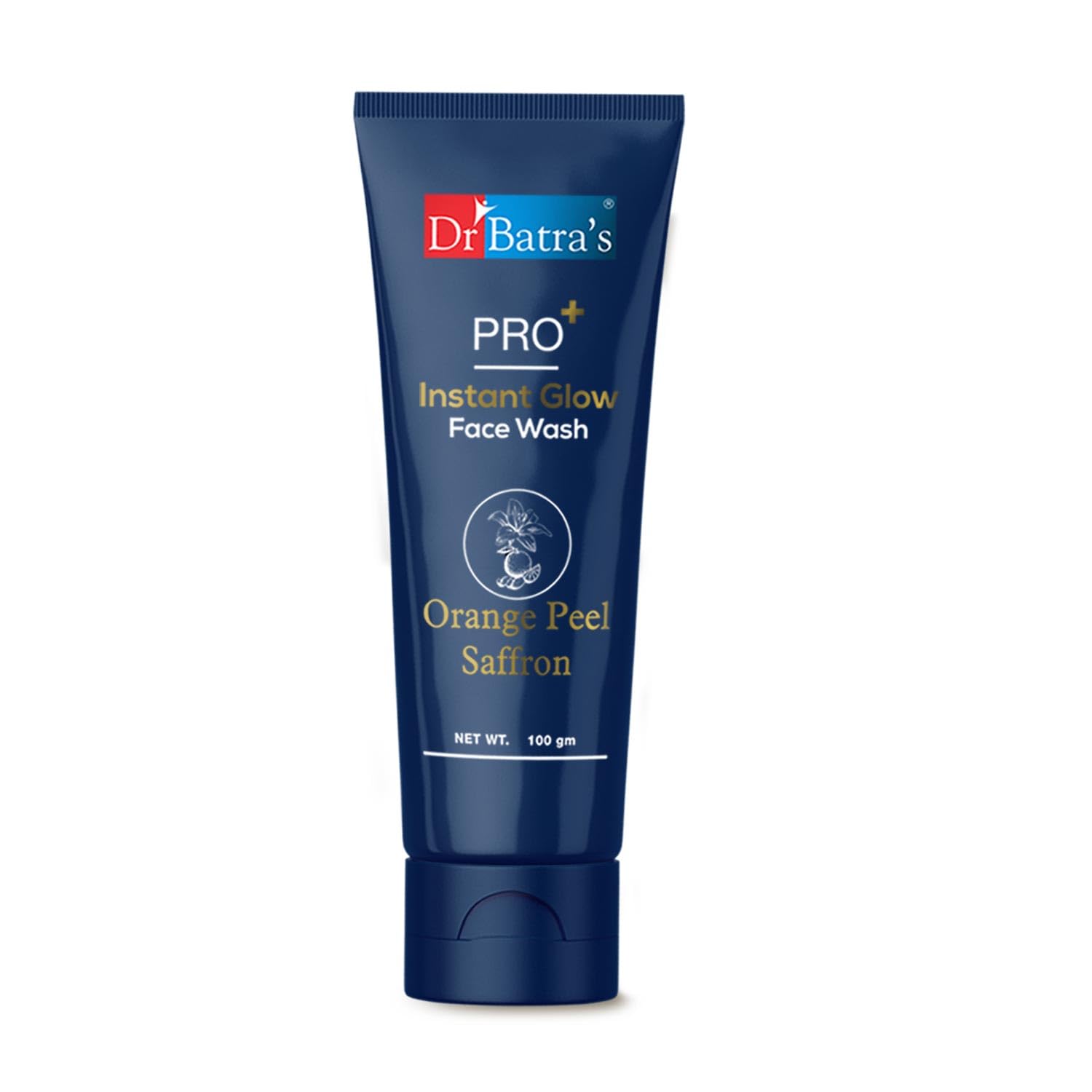 Dr Batra'sPRO+ Instant Glow Face Wash. Rejuvenates Skin |Protects Against Impurities,Enhances Natural Glow | Sulphate-Free, Silicone-Free, Soap-Free, For Men and Women-100 g.