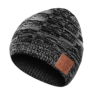 blueear Bluetooth Beanie Mütze Bluetooh 5.2 Kopfhörer Kabellose Winterstrickmützen mit Stereo-Lautsprecher und MIC,Geschenk für Geburtstag,Weihnachten,Ernt...