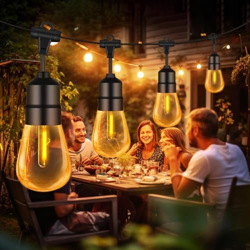 Outdoor String Light, 15M/50Ft 25+1 LED Outdoor Lights Mains Powered