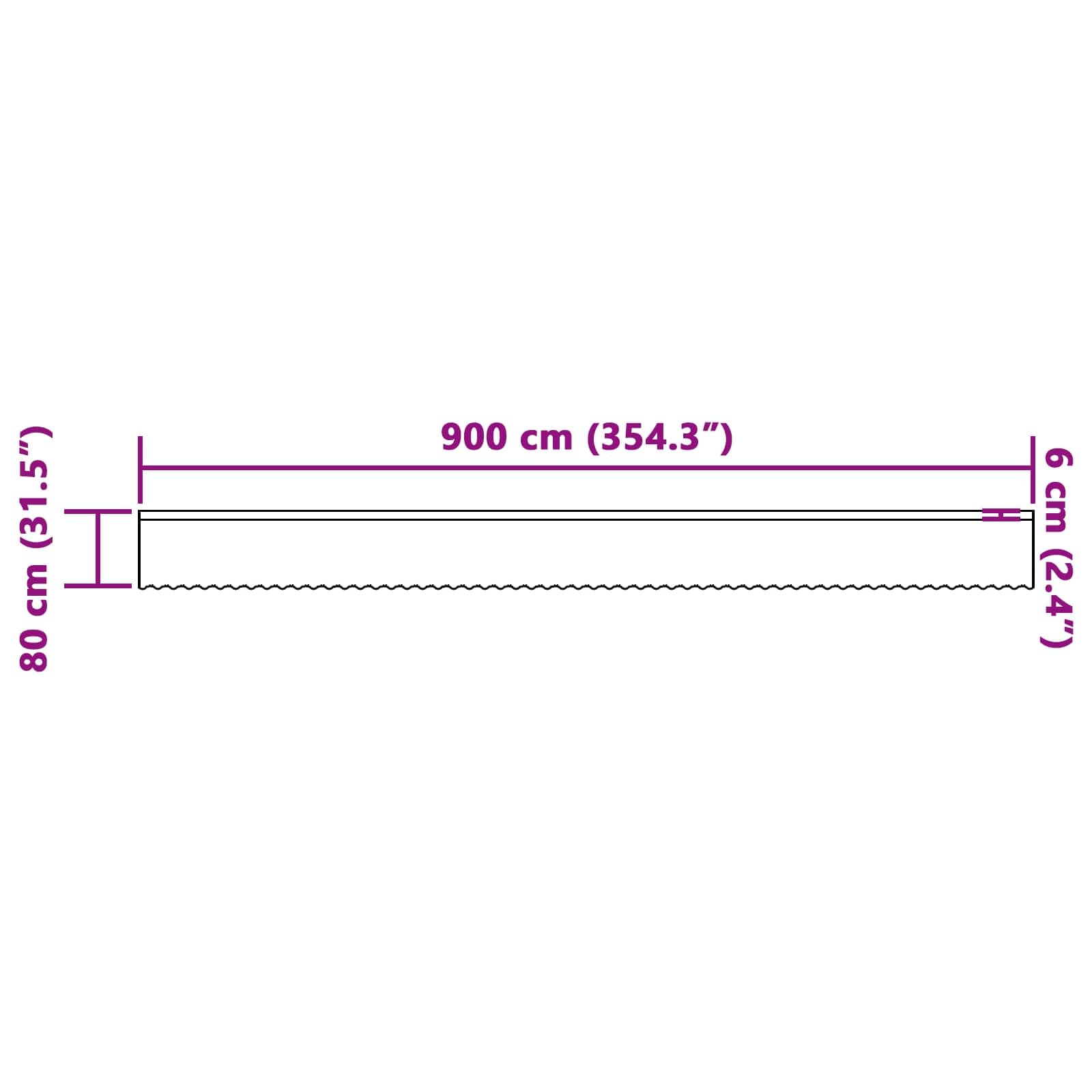 Cortina de encaje de poliéster blanco, 80 x 900 cm, con protección visual y protección solar, para salón, dormitorio, habitación infantil, cortina decorativa con riel y barra, versátil