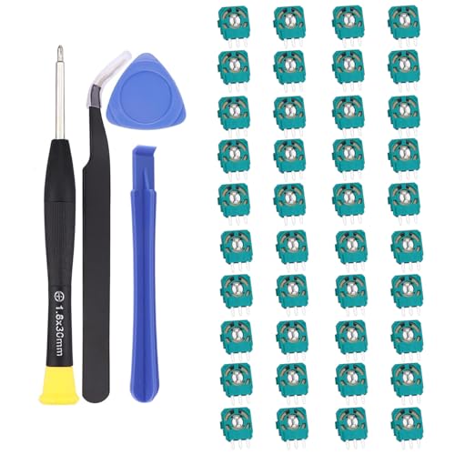 COMZPLIFE 40pcs 2K3 Ohm Potentiometer Replacement for Dualsense PS5 Controller, Trim Pot Resistor Thumbstick Module Sensor for ALPS Analog Joystick