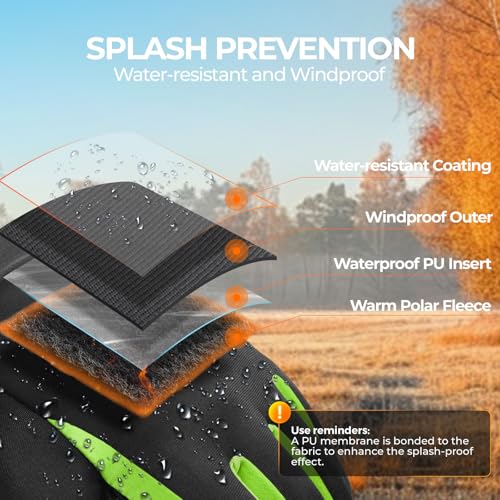 Image of rivmount Kids Warm Winter Gloves Touchscreen Water-Resistant Cycling Running Skiing in Outdoor Cold Weather for Boy Girl