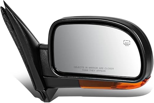 DNA Motoring OEM-MR-GM1321349 Espejo retrovisor derecho del lado del pasajero + calefactado + memoria con señal de giro compatible con