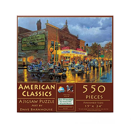 SUNSOUT INC - American Classics - 550 pc Jigsaw Puzzle by Artist: Dave Barnhouse - Finished Size 15