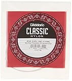 cuerdas de nylon para guitarra clasica Tensión normal D\'Addario J2704, cuerda individual de nailon para guitarra clásica, nivel principiante, tensión normal, cuarta cuerda