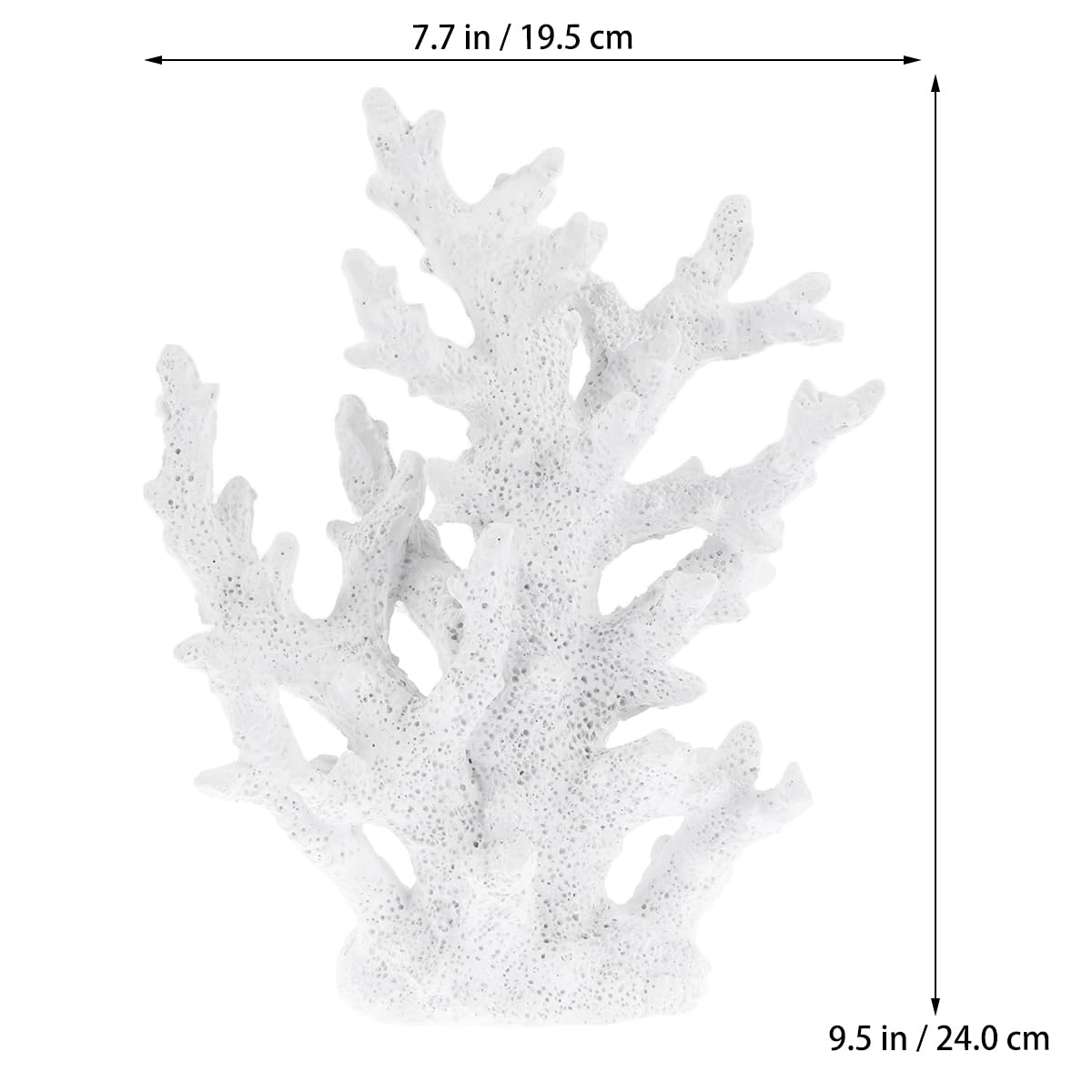 iplusmile Corallo Artificiale per Acquario Decorazione Bianca in Resina 7.7 x 2.4 x 9.4 Pollici