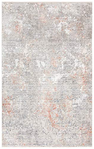 Safavieh Dream Collection Contemporary Rug for Living Room Dining Room Bedroom Short Pile Grey and Multi 3ft x 60 Inch - Image 3