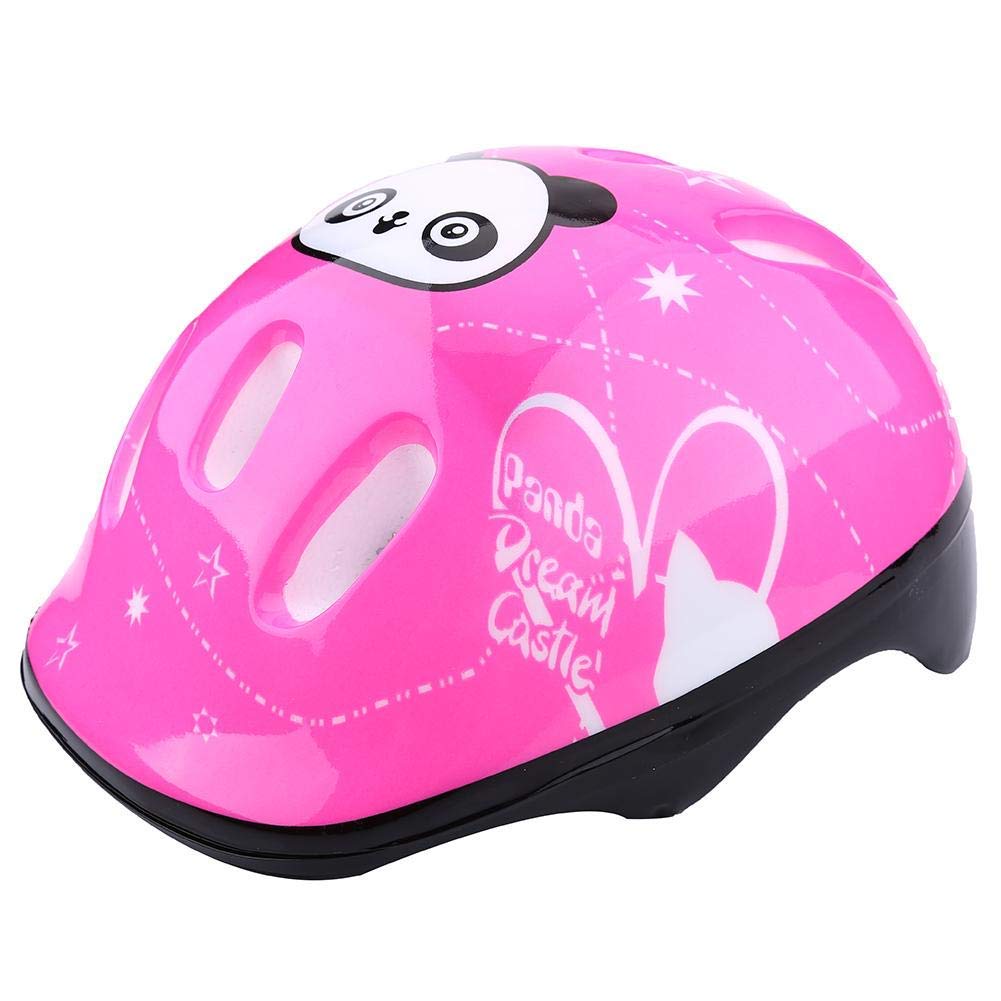 Genouillères Coudières Garde-Poignets, Protecteurs de Coude de Poignet de Genou 7pcs / Set Ensemble Equipement pour Planche à roulettes pour Enfants(Rose)