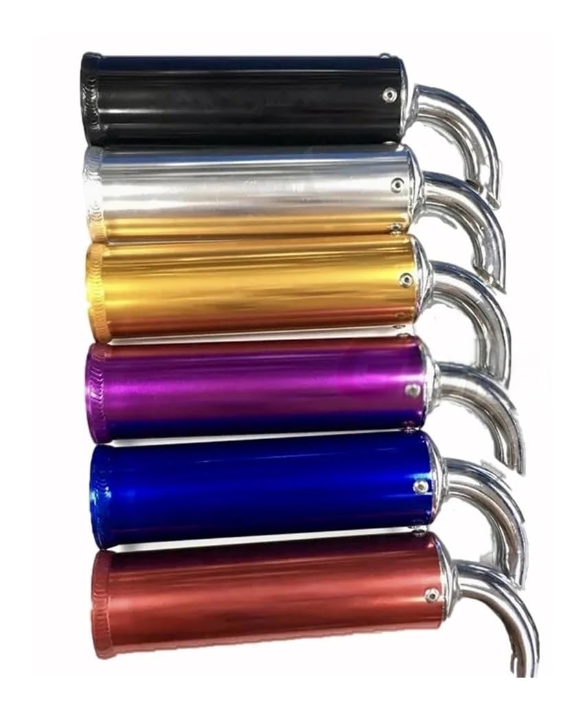 Motorrad auspuffrohr Endschalldämpfer 60x200mm Universal 22mm Motorrad Auspuff Schalldämpfer Geräuscharm Rohr Auspuff Schalldämpfer Reduziert Erfahrung Auspuff