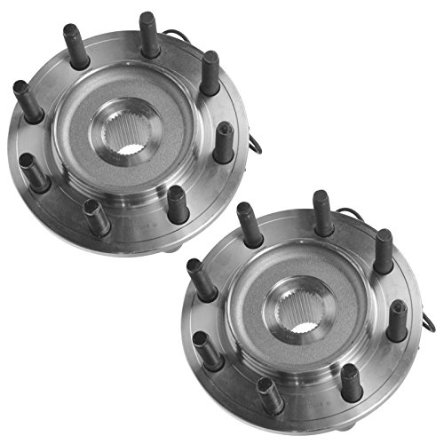 Image of TRQ Front Left and Right Wheel Bearing and Hub Assembly Set 2 Piece Compatible with 2009-2010 Dodge Ram 2500 4WD 2009-2010 Ram 3500 4WD 2011 2500 4WD 2011 3500 4WD