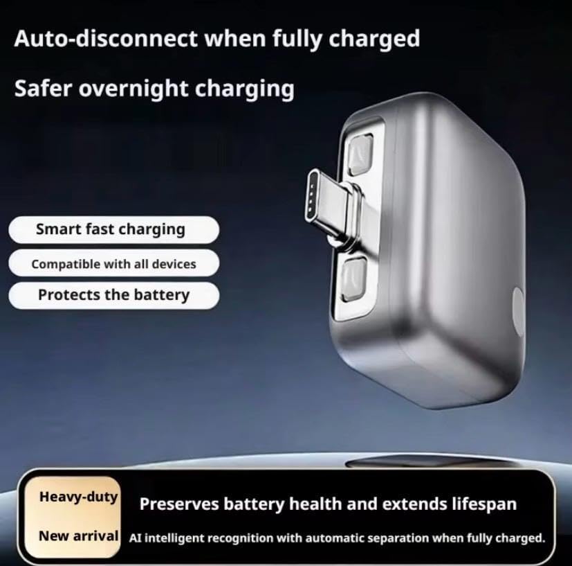 Image of Smart Charger Adapter with Auto Disconnect | Type C Charging Cable