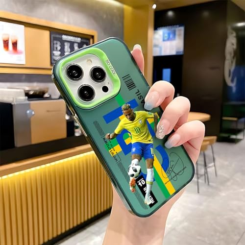 Funda iPhone Fútbol Neymar Brasil anticaídas para 14 y 15 Pro Max