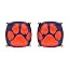 Paw Print/Orange-Blue