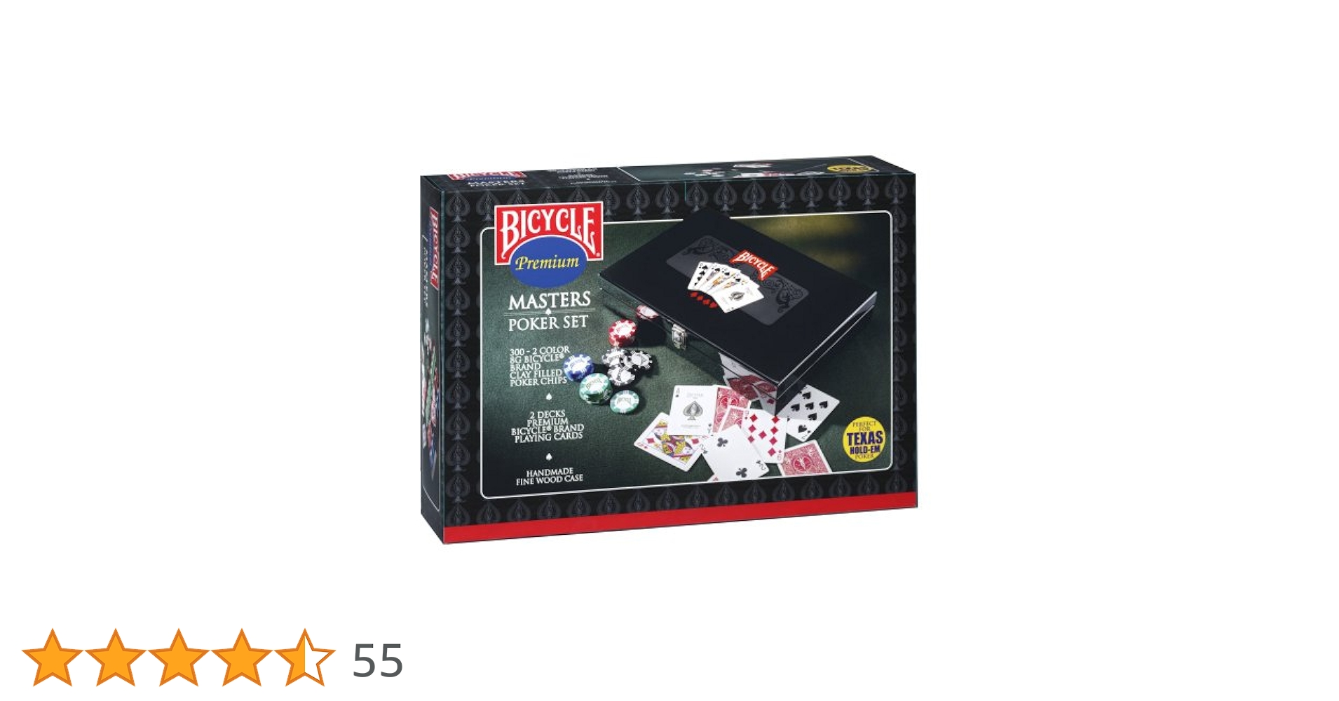 Bicycle Masters 300 8-Gram Clay Composite Poker Chip Set in
