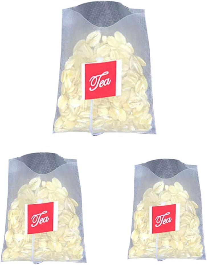 100 Pcs Grey Disposable Empty Tea Bag Nylon Fold Close Heat Seal Filter Teabag Simple Disposable Nylon Tea Infuser Bag Tea Bag Tea Strainers