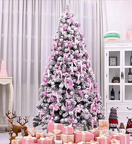 ピンク シルバー クリスマスツリー ユキ❤️プロフ必読❣️２つセット Amazon｜1.5m、18m、3m、ピンクのクリスマスツリー ホワイト植毛