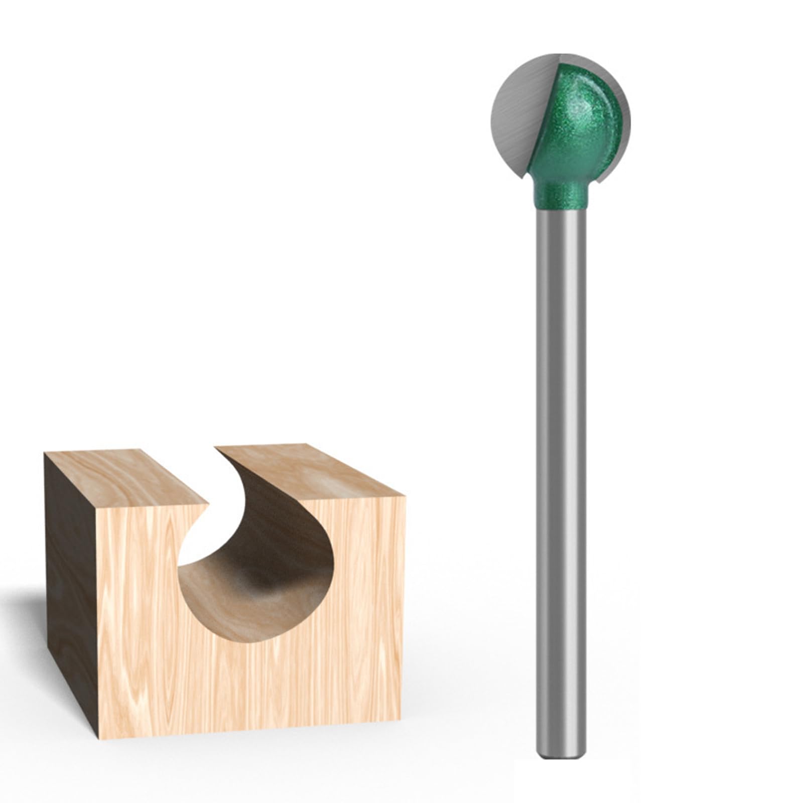 Handle Ball Nose Milling Cutter Round Nose Router Bit for Accurate Sculpting on Wood Surfaces Router Bit for Woodworking