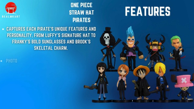 Onepiece Action Figure Set of 9 Chibi Figures Featuring Luffy