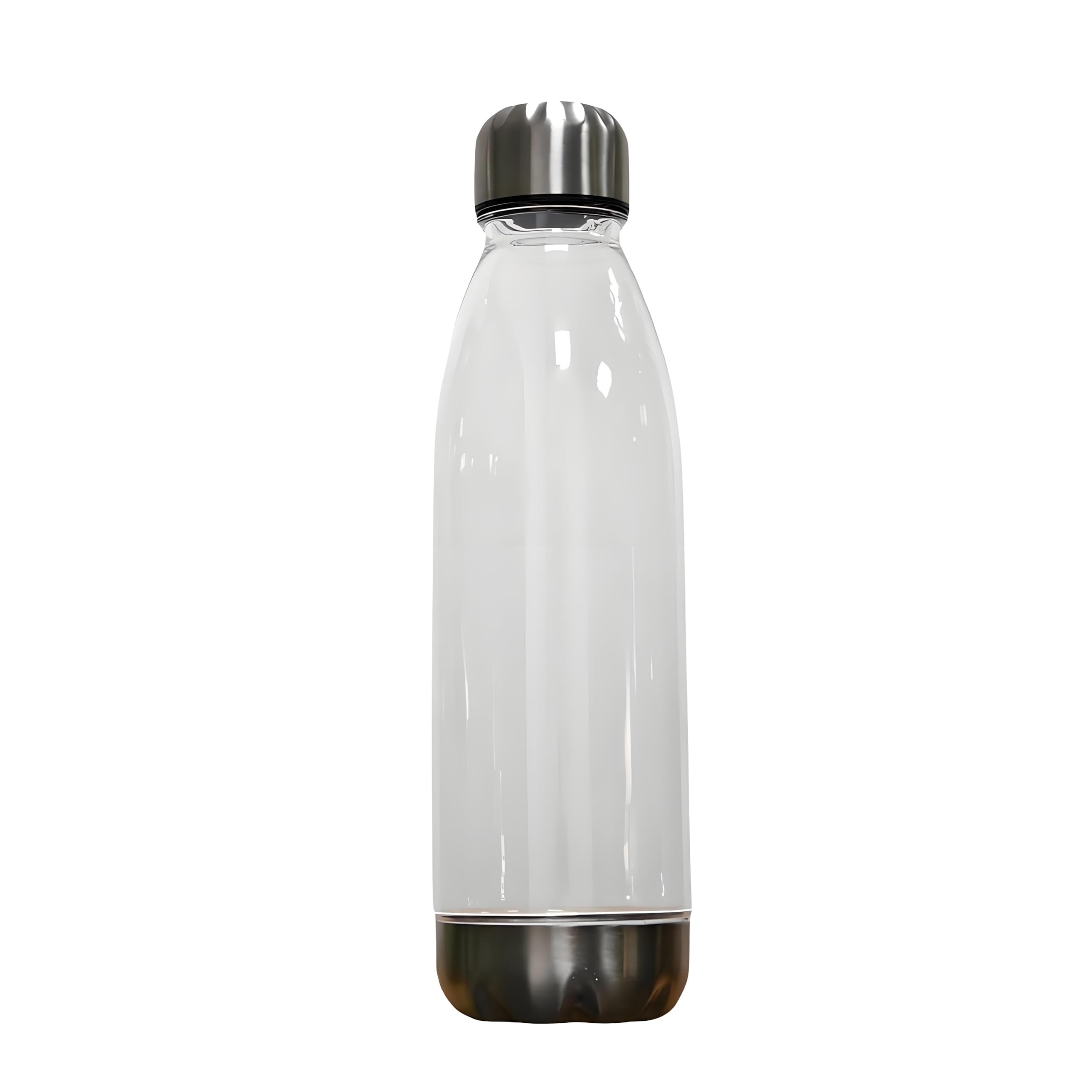 【日常使いに適した安全樹脂製】YIHFBB 水筒 700ml透明プラスチック水筒ウォーターボトル 直飲み可能 洗いやすいデザイン スポーツ・ランニングに最適 大容量&保冷タイプ ペットボトルのような使い勝手 大人にもアイテム ステンレスキャップとボトムのプラスチックウォーターボトル - 700ml大容量スポーツ (ホワイト)