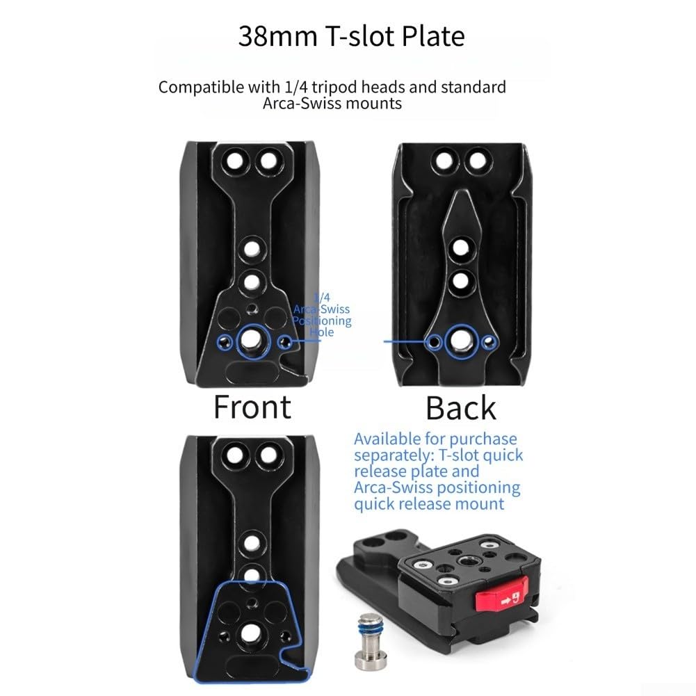 Supporto verticale a sgancio rapido per fotocamere DSLR in