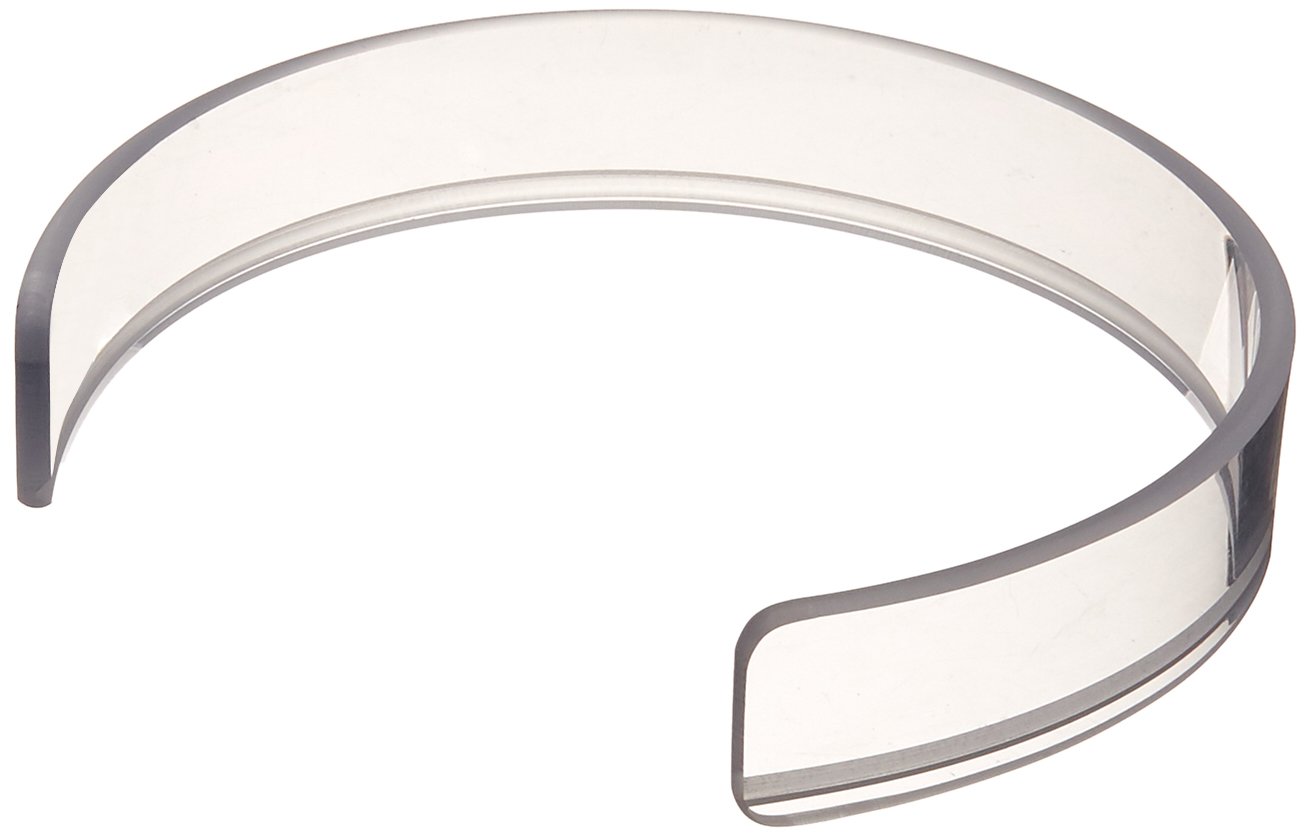 Sammons Preston - 44545 Invisible Food Guard, Reusable Snap-On Plastic Ring Fits 8.5"-10" Plate, 1.25" High Crystal Clear Plastic Plate Ring, Kitchen Aid, Dishwasher Safe Guard