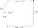 QWORK 12x12 Pages de recharge de scrapbooks (100 Boîte) - Convient 3 Anneau 12x12 Reliures de scrapbooking, Pages de renouvellement d'album de photos, pour photos, cartes postales & Mémoires