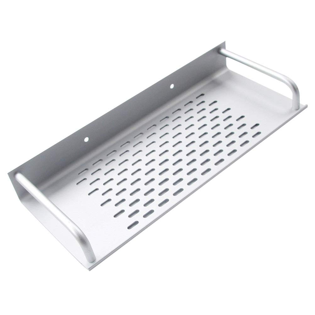 ZJHFFFG Shampoo Seasoning Modern Wall Mounted Shower Caddy Draining Storage Shelf Large Capacity Rack Bathroom Kitchen Anti Rust