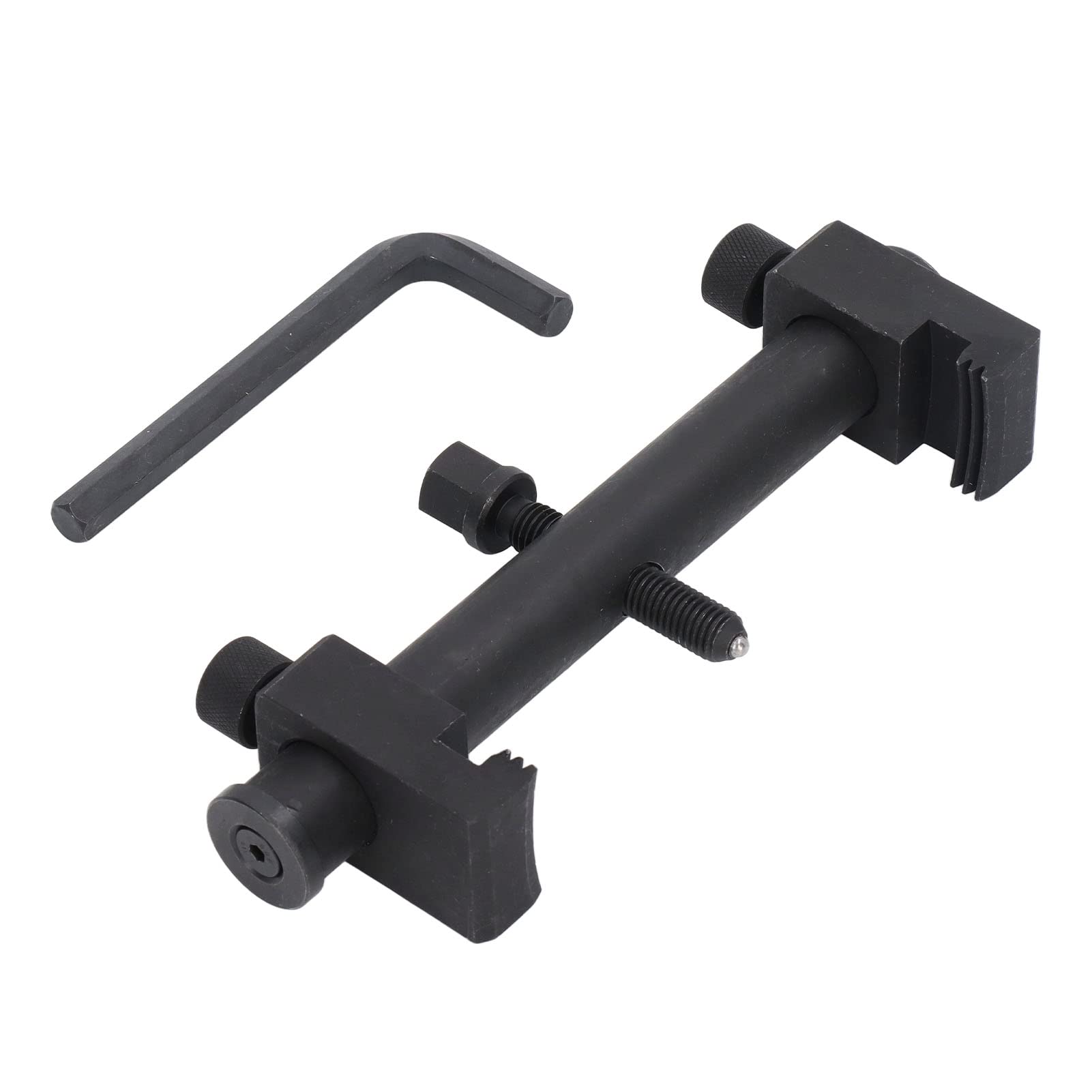 KIMISS Extractor de Cigüeñal de Polea, Extractor de Polea de Transmisión Acanalada Universal, Extractor de Cigüeñal de Acero Al Carbono, Herramienta de Reparación de Automóviles Ajustable