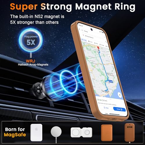 Image of WRJ Magnetic Case for Google Pixel 10 Pro XL 6.8-Inch, Brown