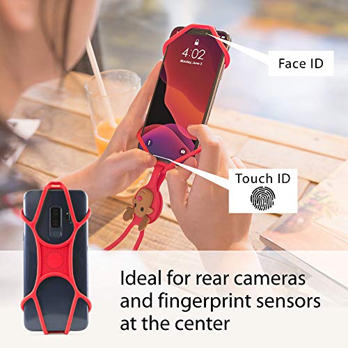 Bone Lanyard Phone Tie, Universal Cell Phone Lanyard Case, Silicone Neck Strap for iPhone 12 11 Pro Max SE Xs Max XS XR X Samsung Galaxy S10 S9 S8 Note 10 9 Google Pixel 3 XL LG - Mr. Deer - Thumbnail 4
