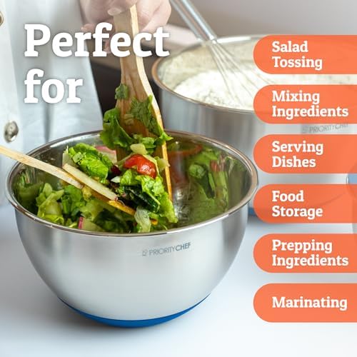 Priority Chef Premium Mixing Bowls With Airtight Lids Set thumbnail 8
