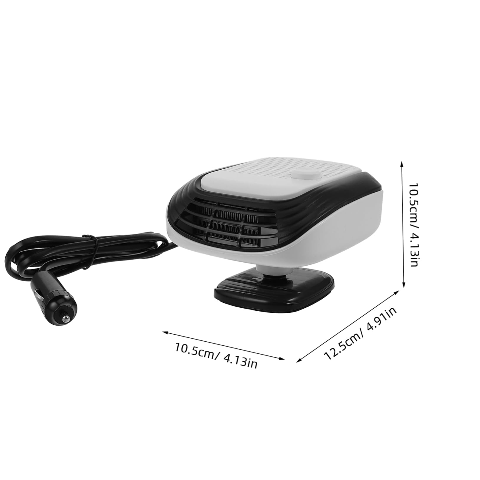 Luxshiny Calentador Portátil para Coche 12v, Descongelador y Desempañador de Parabrisas, Calentador Eléctrico Compacto para Vehículo, Calefacción Rápida para Invierno, Compatible Sedanes