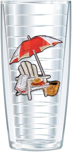 Miniatura 4 de FREEHEART Juego de 4 vasos con temática de playa, con aislamiento de 16 onzas, sin tapas, doble pared, aptos para lavavajillas y microondas, sin