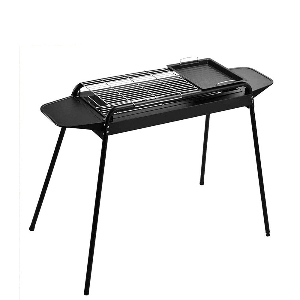 Barbacoa Parrilla Barbacoa Parrilla De Carbón Ahumador Barbacoa Plegable Portátil para Cocinar Al Aire Libre Camping Senderismo Picnics Tamaño Grande para 5-10 Personas