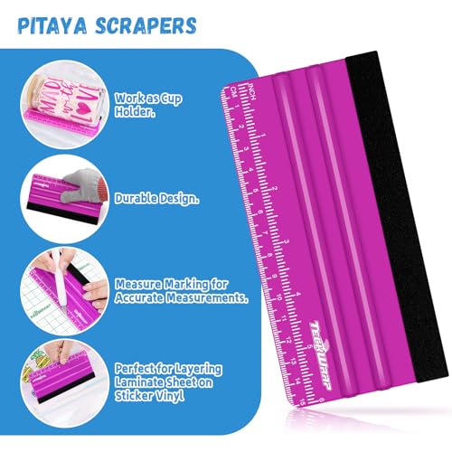 Image of TECKWRAP Professional Felt Squeegee for Vinyl, 20 PCS
