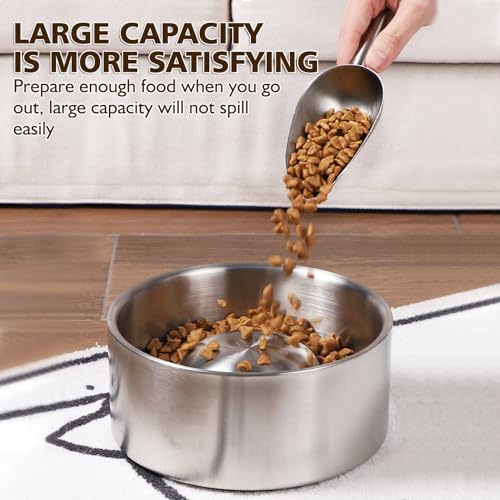 Slow Feeder Hundenapf Einfügung,Anti Schling Napf Anti Choke Große Hundenäpfe Kieselgel Slow Feeder Bowl für Hunde Fressnäpfe für Hunde Zubehör,Entlastet die Verdauung (Hundenapf)