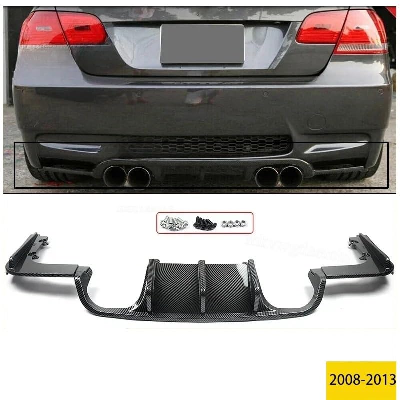 Difusor parachoques trasero para E92 Coupe y E93 Convertible estilo M3 negro mate 2