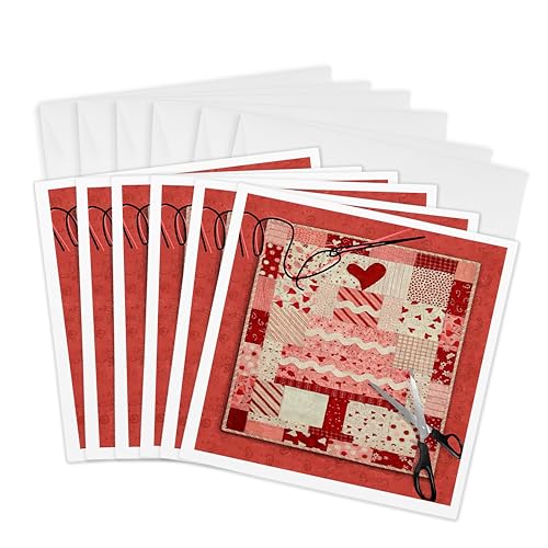 Cartes de vœux matelassées 3dRose Gc_18362_1 correspondance