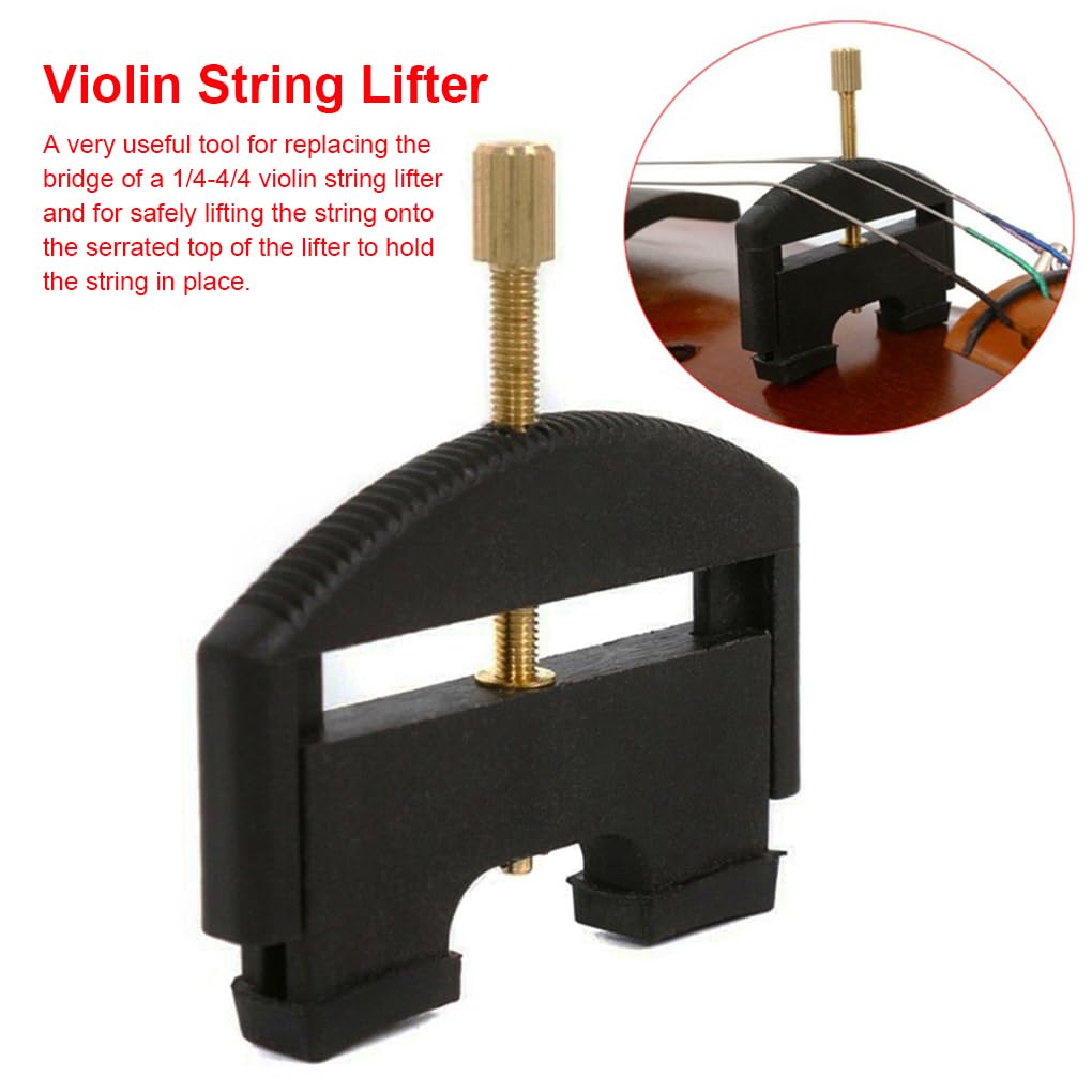 Juego de 3 levantadores de cuerdas de violín de 1/4-4/4 para cambiar instrumentos de cuerda, herramientas de puente de mantenimiento, accesorio de ensayo para músico